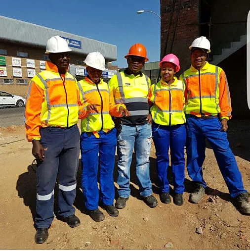ATPGROUP site inspection team in reflective workwear